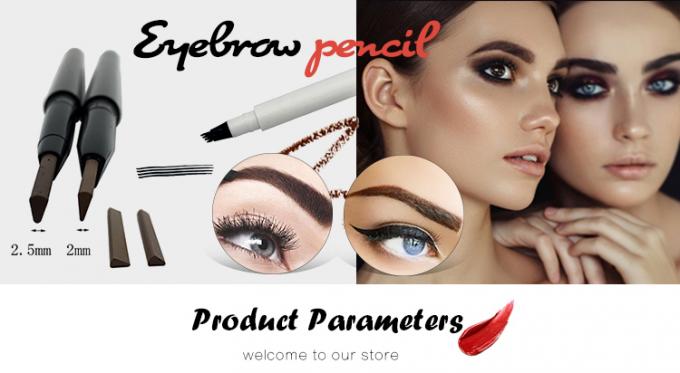 China-Lieferanten-kundenspezifisches Logo besitzen Augenbrauenstiftbergmann des Marken-Makes-up Doppeltes vorangegangene dünn Augenbrauen-Bleistifte