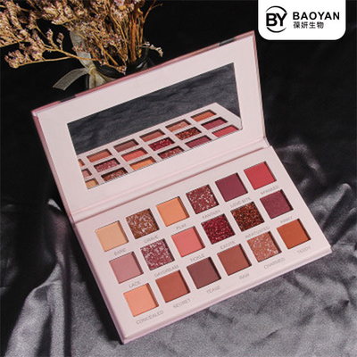 18 Colors High Pigmented Eyeshadow Palette Cruelty Free Mineral Ingredient