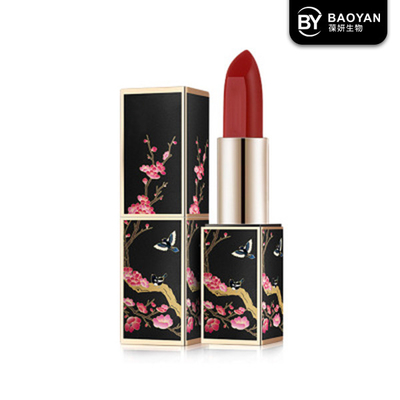 Pattern Carving Makeup Matte Lipstick Cosmetics High Pigmented