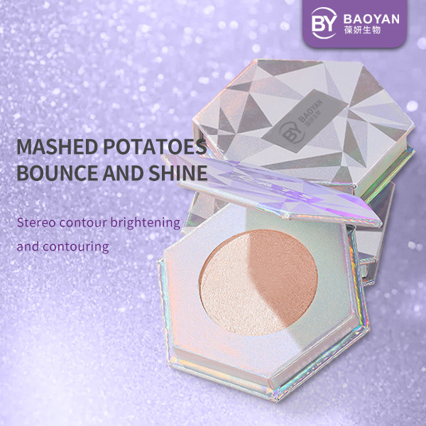 Sunscreen Diamond Light Pressed Highlighter Powder 6 Colors for Lady Makeup